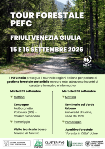 Locandina tour PEFC Italia in FVG